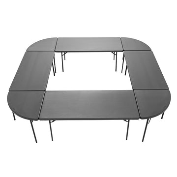 Zown Blow Moulded Plastic Folding Corner Table